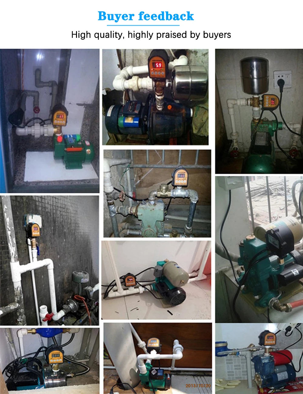 Automatic Air Pump Water Oil Compressor Pressure Switch Digital Display Eletronic Pressure Controller For Water Pump