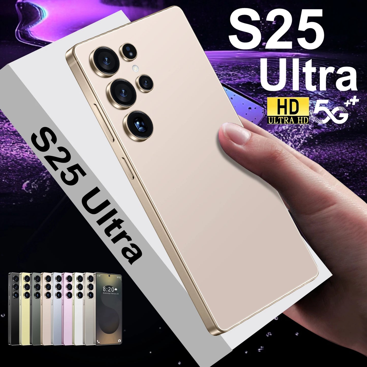 Ultra S25 3G4G5G Smartphone 108MP RearCamera 2K 7.3-Inch Android14 Full Network Display Inteligente S24 ULTRA Telephone 16GB+1TB