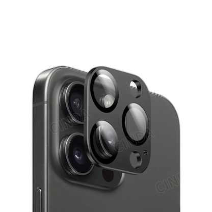 Black 9H Tempered Glass Camera Lens Protector Film for iPhone 15 Pro Max and 15 Pro Factory Outlet Mobile Phone Accessory