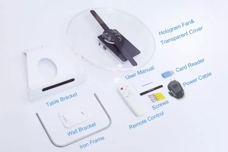 3D Hologram Display Fan Wifi App Controlled Phone Accessory Cloud Access 3D Holograms