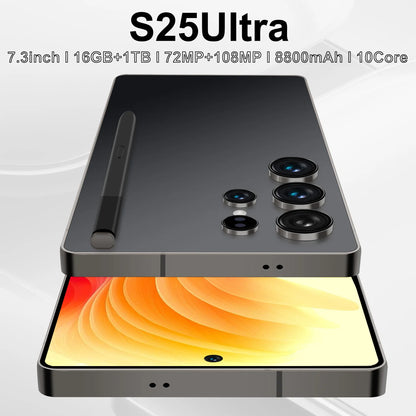 16GB+1TB S25 Ultra Smartphone 7.3inch Telephone Fast Charging Unlock S-Pen 5G WIFI Android 14 Mobile Phone