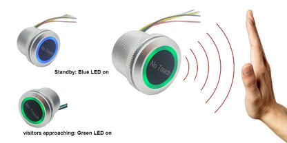 DC12V 24V IP68 Waterproof Contactless Access Control Eletronic Lock Release Switch Infrared Sensing No Touch Exit Button