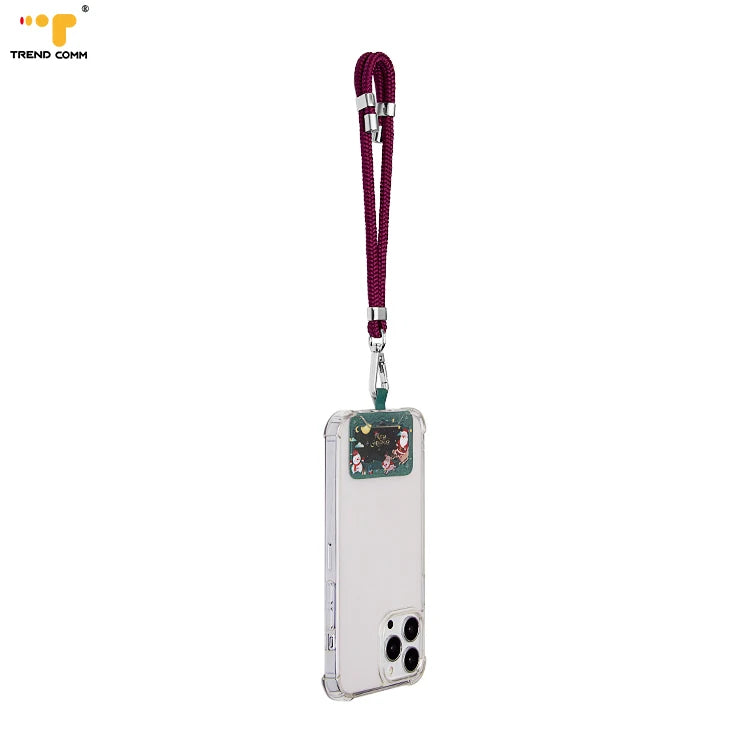 Custom Colorful Elegant Nylon Neck Loop Strap Cute Smartphone Mobile Phone Accessory for iPhone for Phone Cases