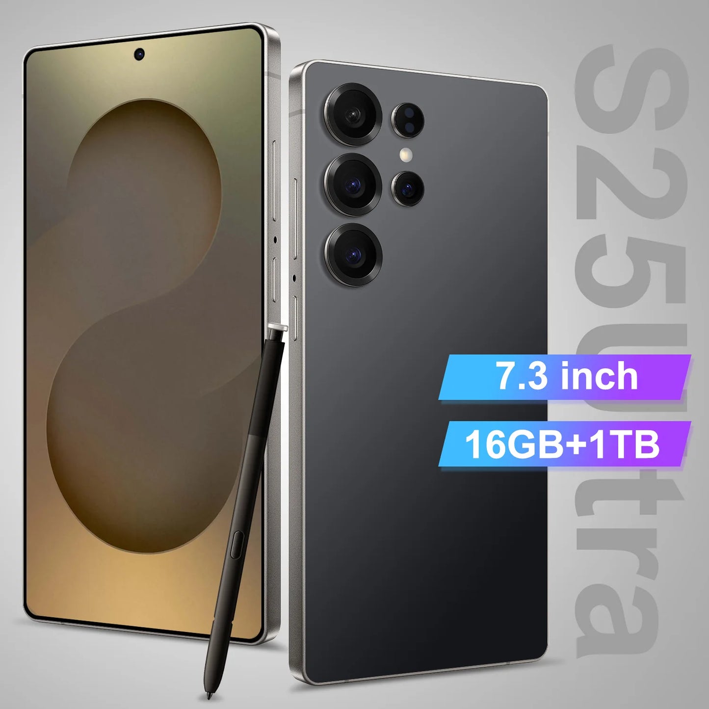 16GB+1TB S25 Ultra Smartphone 7.3inch Telephone Fast Charging Unlock S-Pen 5G WIFI Android 14 Mobile Phone