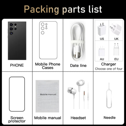 Best Sell S24 Ultra 5G Smart Phone 7.3inch 1TB Telephone Original Unlock S-Pen 4G 5G+WIFI Android S24 Mobile Phones