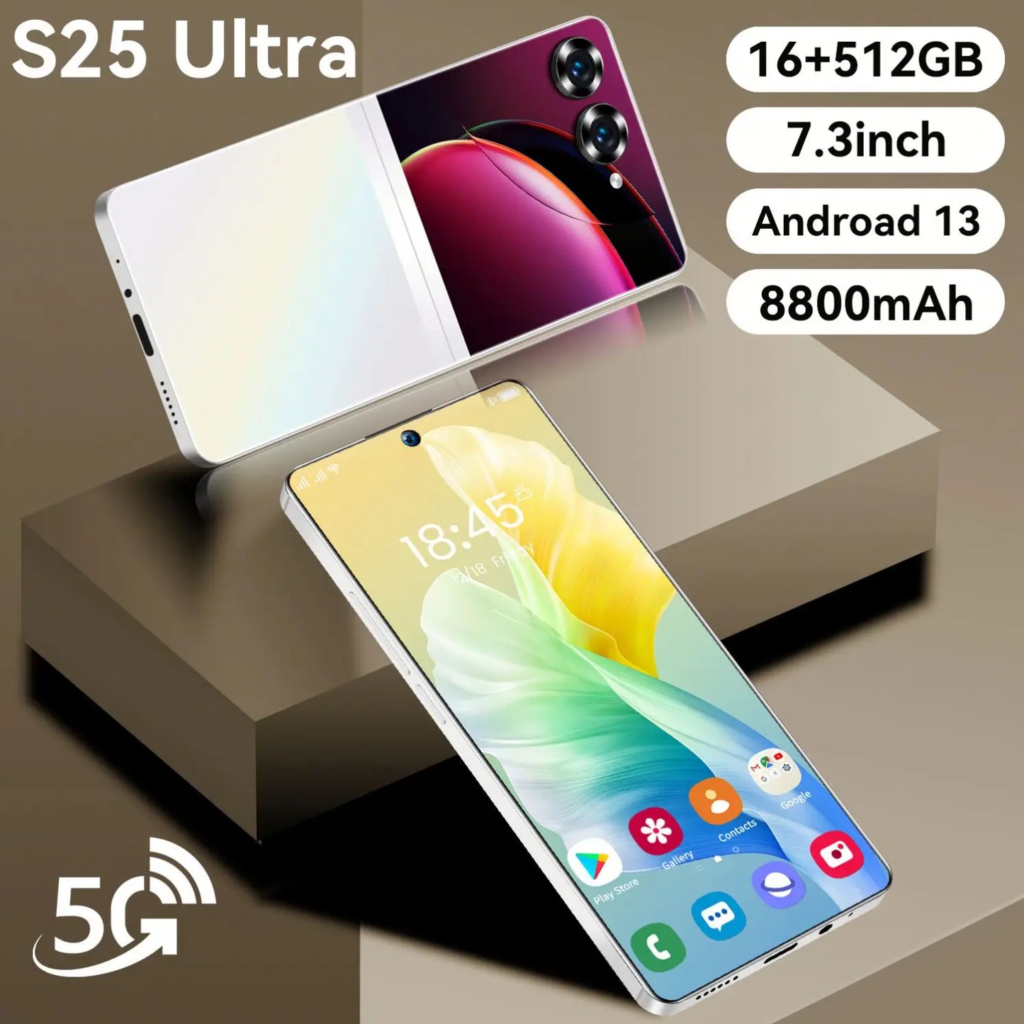 Feature Telefono Factory Price Telephone Portable S25 ultra 6.7inch Mobile Phone Android Smartphone