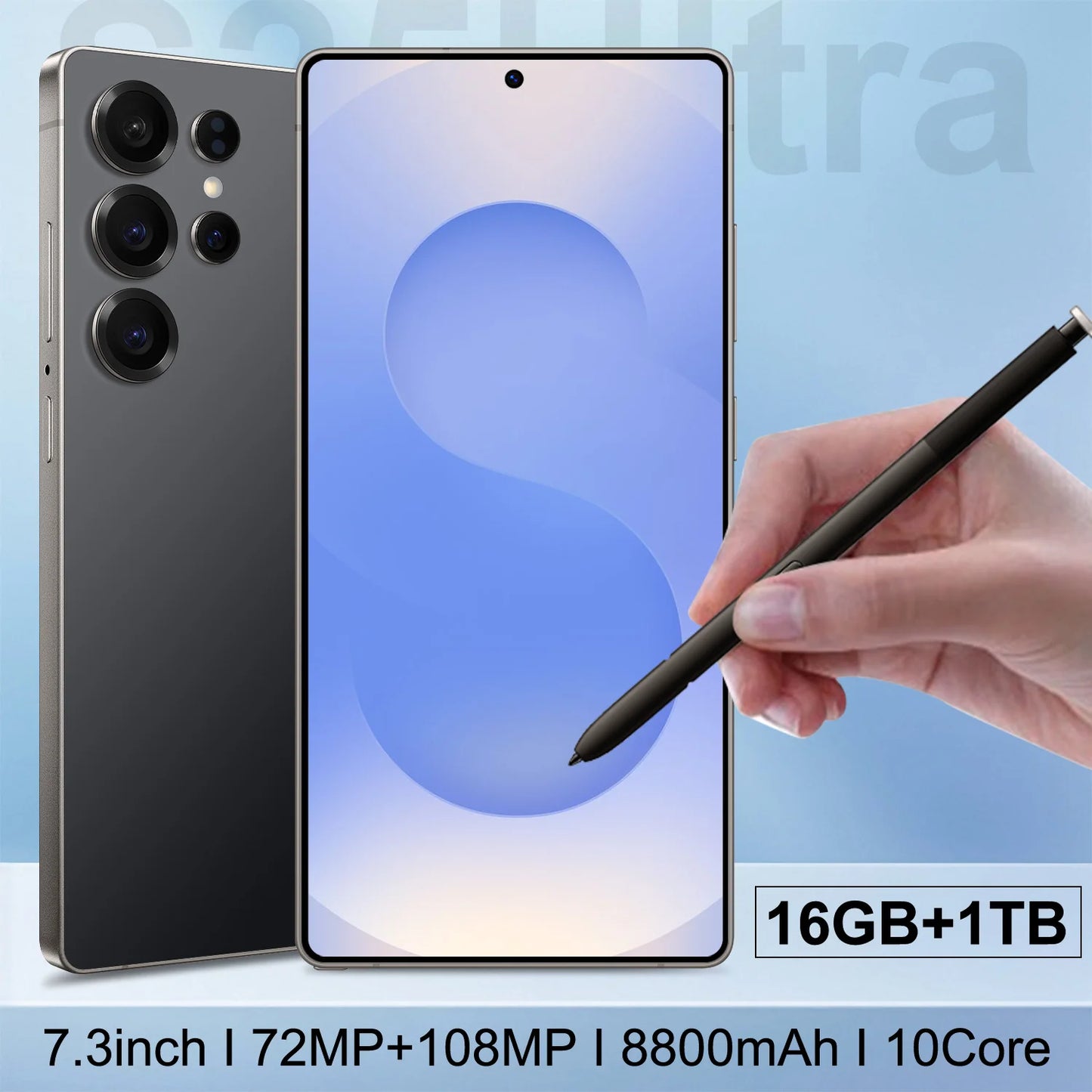 16GB+1TB S25 Ultra Smartphone 7.3inch Telephone Fast Charging Unlock S-Pen 5G WIFI Android 14 Mobile Phone