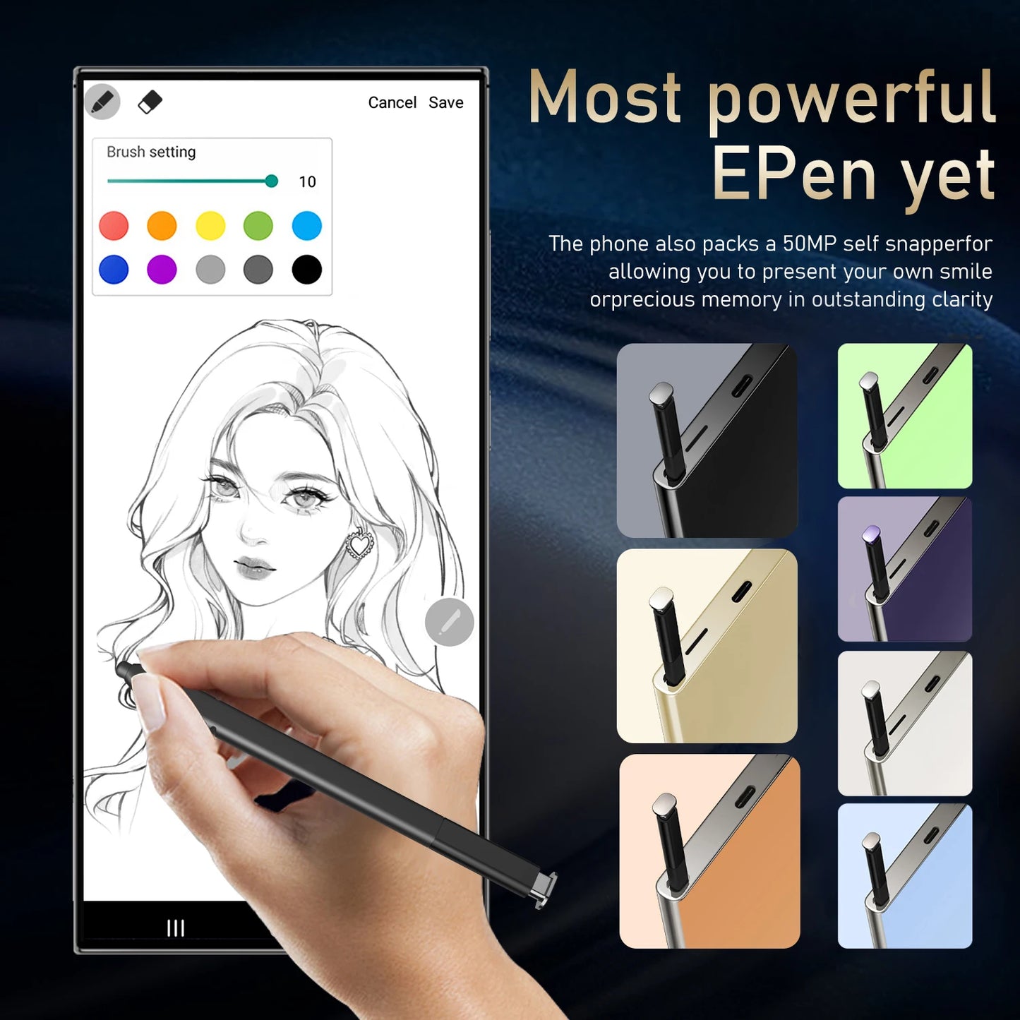 Best Sell S24 Ultra 5G Smart Phone 7.3inch 1TB Telephone Original Unlock S-Pen 4G 5G+WIFI Android S24 Mobile Phones