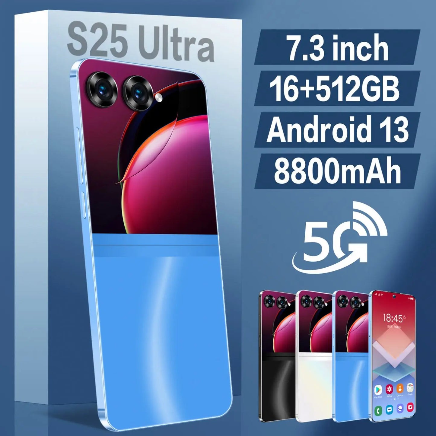 Feature Telefono Factory Price Telephone Portable S25 ultra 6.7inch Mobile Phone Android Smartphone