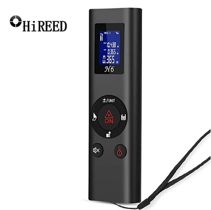 HIREED 40M Eletronic Level Digital Laser Rangefinder  USB Charging Rechargeable Handheld Distance Meter