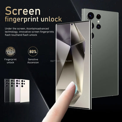 Hot Selling 5G Smartphone S24 Ultra Telephone 7.3 Inch Android Phones Unlocked 16G+1TB Cellphone Mobile Phones 4G 5G