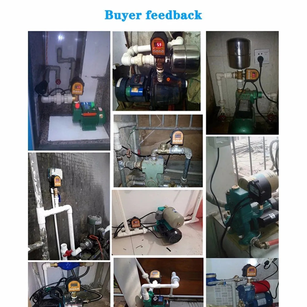 Automatic Air Pump Water Oil Compressor Pressure Switch Digital Display Eletronic Pressure Controller For Water Pump