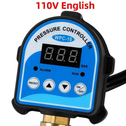 1pc 220V 110V Automatic Eletronic Digital Display Pressure Controller Switch WPC-10 Oil Water Booster Pump Air Compressor Vacuum