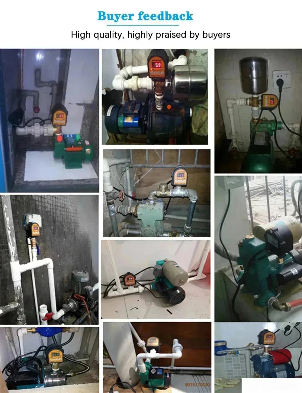 1pc 220V 110V Automatic Eletronic Digital Display Pressure Controller Switch WPC-10 Oil Water Booster Pump Air Compressor Vacuum