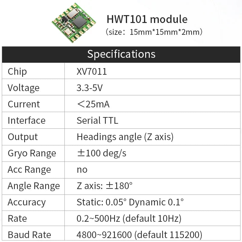 WitMotion WT901 AHRS MPU9250 9-axis Accelerometer, 3-axis Eletronic Gyroscope+Acceleration+Angle+Magnetometer, TTL Data Outout