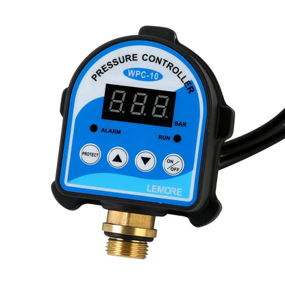 Automatic Eletronic Digital Display Pressure Controller Switch WPC-10 For Oil Water Pump Air Compressor With 4' Adapter WPC 10
