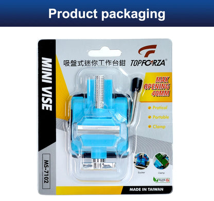 Mini Vise Table Bench ABS Vacuum Base Vise 40mm Adjustable Clamping Eletronic Repair Soldering Fix Tool Frame Hand Tools