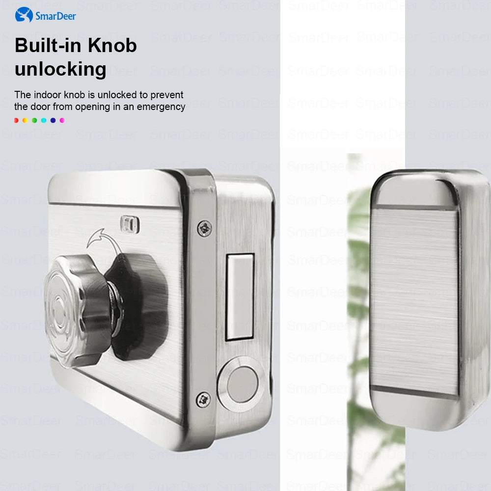 SmarDeer Waterproof Eletronic Lock for Tuya Smart Lock Outdoor Fingerprint Lock withl Password Remote App Waterproof door lock