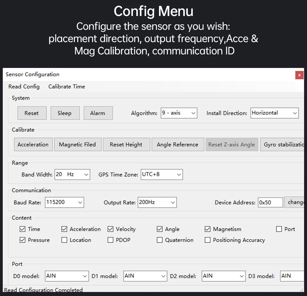 WitMotion WT901 AHRS MPU9250 9-axis Accelerometer, 3-axis Eletronic Gyroscope+Acceleration+Angle+Magnetometer, TTL Data Outout