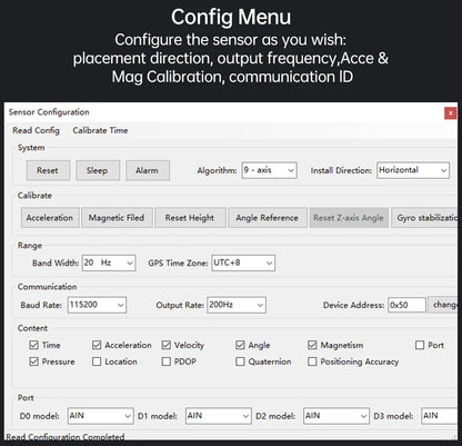 WitMotion WT901 AHRS MPU9250 9-axis Accelerometer, 3-axis Eletronic Gyroscope+Acceleration+Angle+Magnetometer, TTL Data Outout