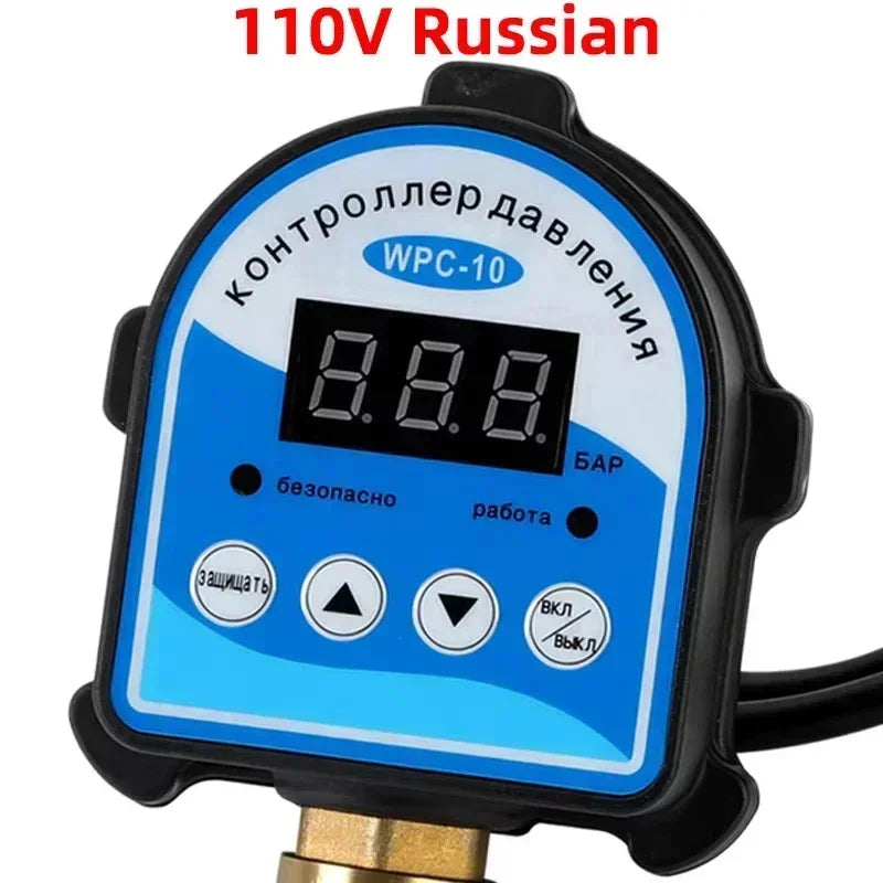 1pc 220V 110V Automatic Eletronic Digital Display Pressure Controller Switch WPC-10 Oil Water Booster Pump Air Compressor Vacuum