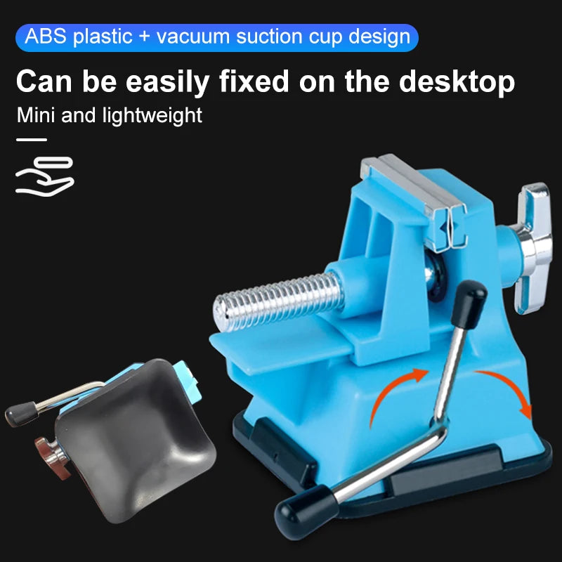 Mini Vise Table Bench ABS Vacuum Base Vise 40mm Adjustable Clamping Eletronic Repair Soldering Fix Tool Frame Hand Tools