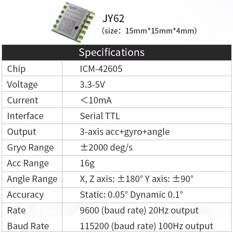 WitMotion WT901 AHRS MPU9250 9-axis Accelerometer, 3-axis Eletronic Gyroscope+Acceleration+Angle+Magnetometer, TTL Data Outout