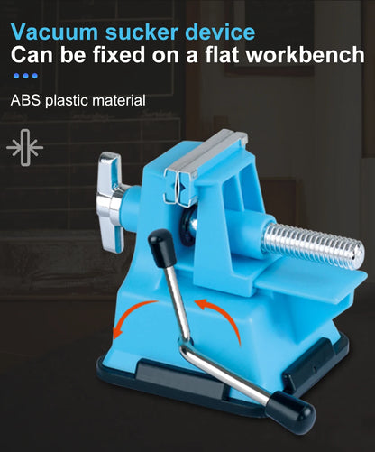Mini Vise Table Bench ABS Vacuum Base Vise 40mm Adjustable Clamping Eletronic Repair Soldering Fix Tool Frame Hand Tools