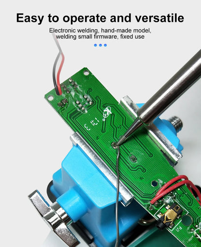 Mini Vise Table Bench ABS Vacuum Base Vise 40mm Adjustable Clamping Eletronic Repair Soldering Fix Tool Frame Hand Tools