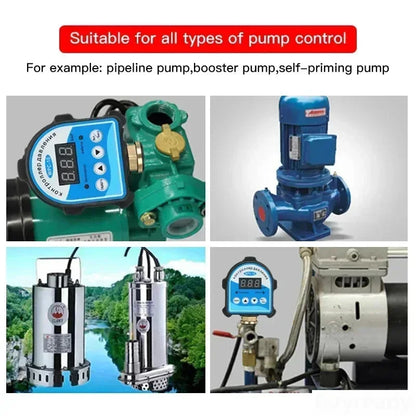 1pc 220V 110V Automatic Eletronic Digital Display Pressure Controller Switch WPC-10 Oil Water Booster Pump Air Compressor Vacuum